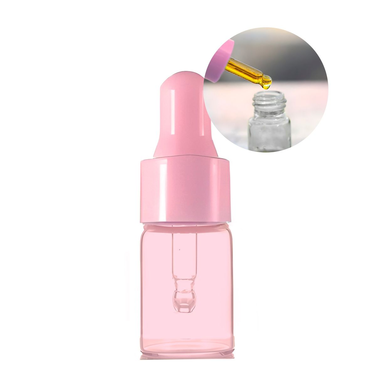 GENERICO - 24 Frascos Con Gotero Pipeta 15ml Aceites Esenciales Rosa