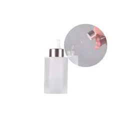 GENERICO - 24 Frascos de Vidrio Gotero Pipeta Esmerilado Oro Rosa 30 ML