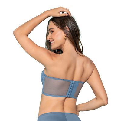 Imagen 2 del producto Sostén tipo Bustier de Realce Suave 011965 Azul