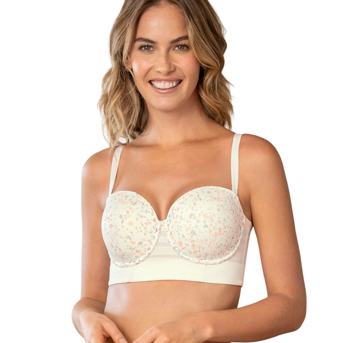 LEONISA - Sostén tipo bustier Support Strapless 011986 Marfil