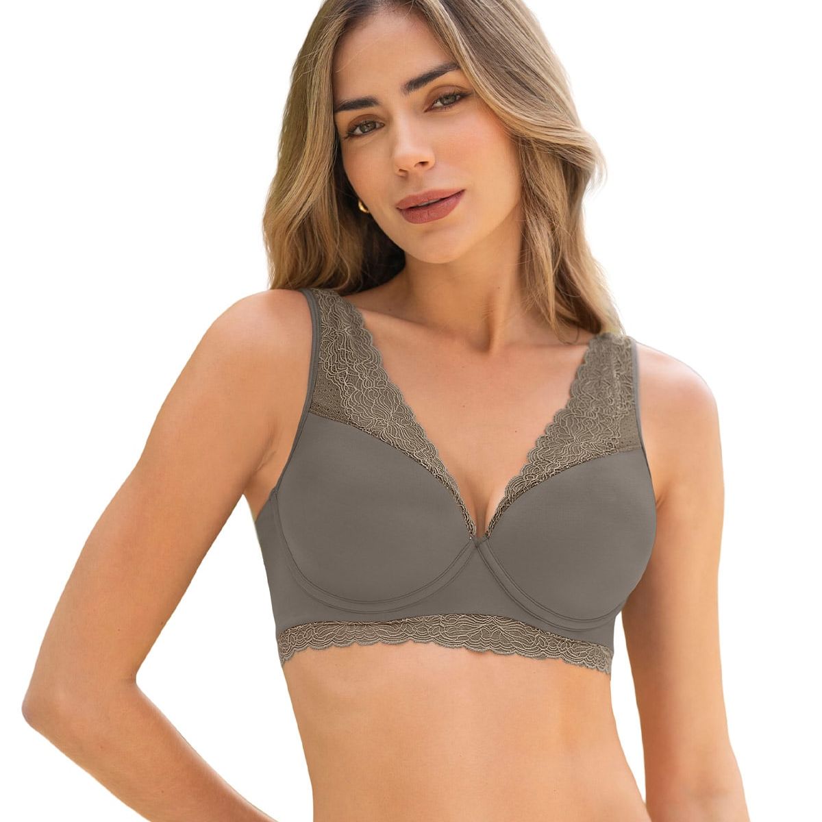 LEONISA - Leonisa Sostén de gran cubrimiento Deep Coverage Bra 011995 Verde