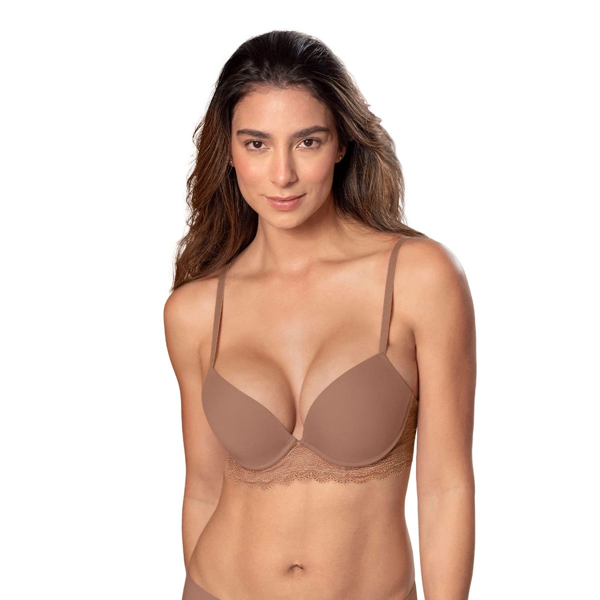 LEONISA - Bra doble realce perfecto 011985 Café
