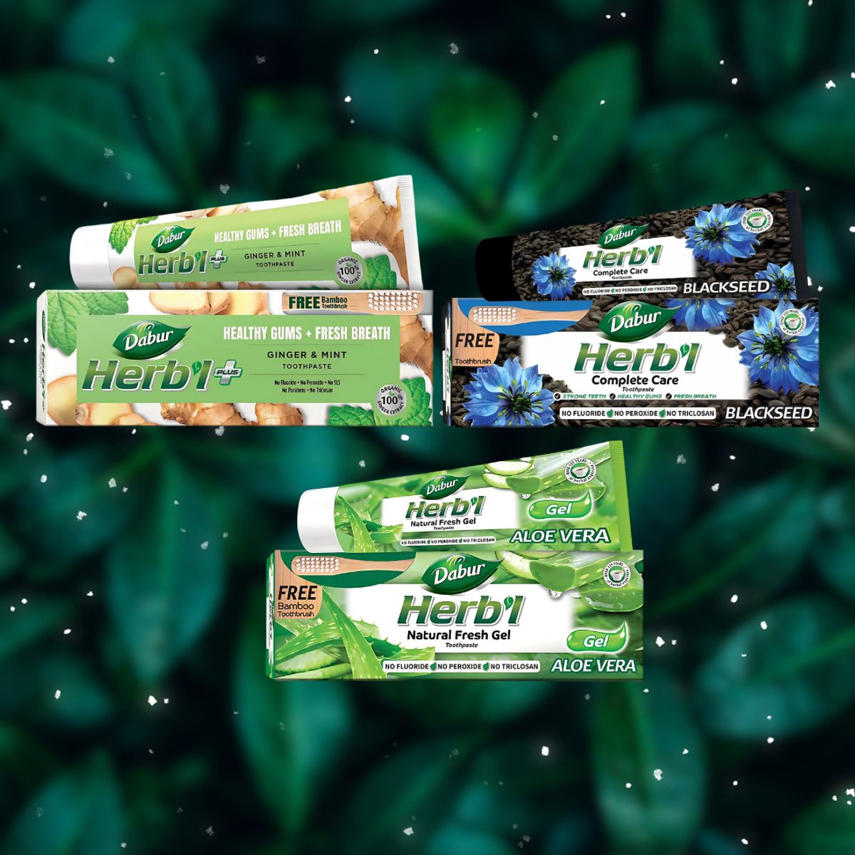 DABUR AMLA - Pack 1 Pasta Dental Dabur Herbal 150gr 3 Uds