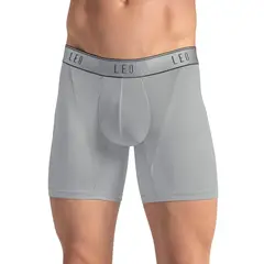 LEO - Bóxer en microfibra con mallas transpirables frontales 033354 Gris