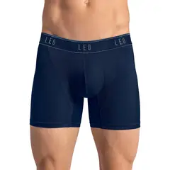 LEO - Bóxer en microfibra con mallas transpirables frontales 033354 Azul Oscuro