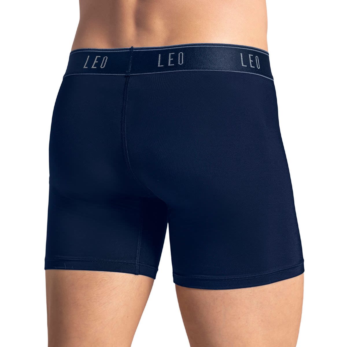 LEO - Bóxer en microfibra con mallas transpirables frontales 033354 Azul Oscuro