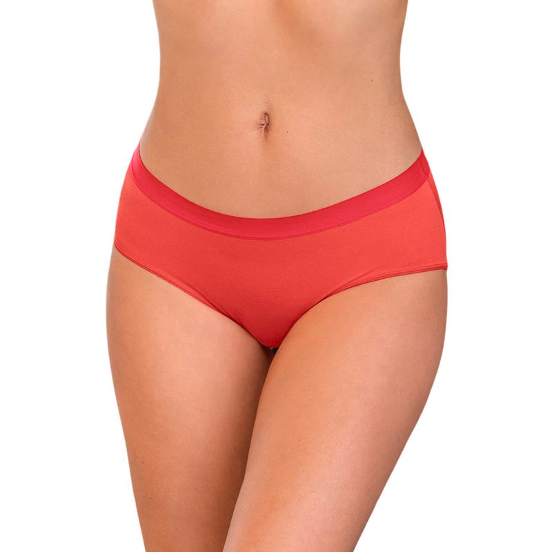 LEONISA - Hípster cómodo y suave de buen cubrimiento 012686 Naranjo