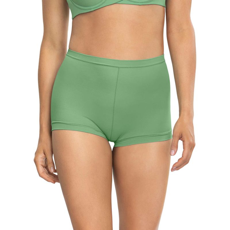 LEONISA - Calzón tipo bóxer de ajuste perfecto 012640 Verde.-