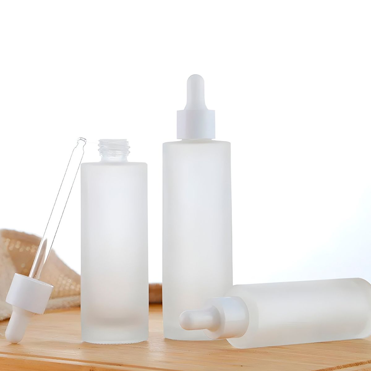 GENERICO - 24 Frascos de Vidrio Gotero Pipeta Esmerilado 20ML