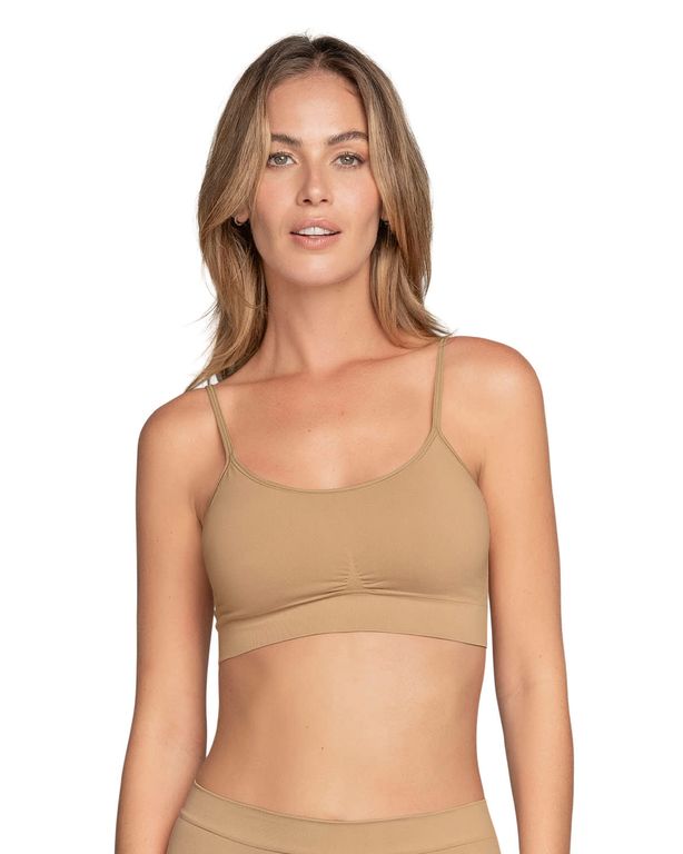 Top ultraligero en tecnología seamless 091087 Café