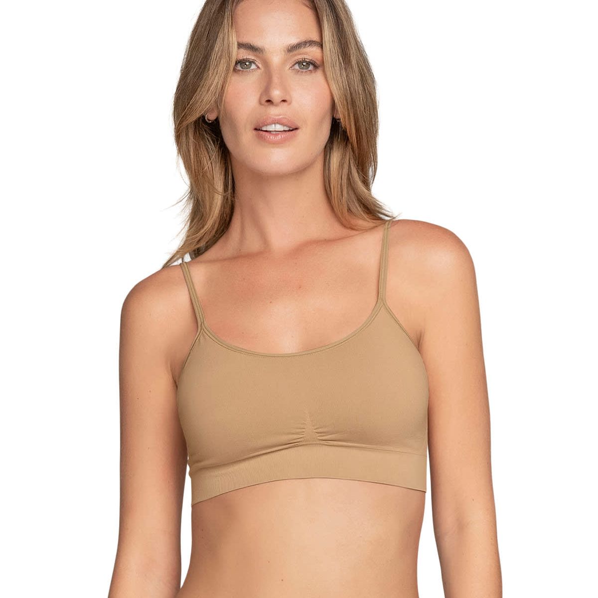LEONISA - Top ultraligero en tecnología seamless 091087 Café