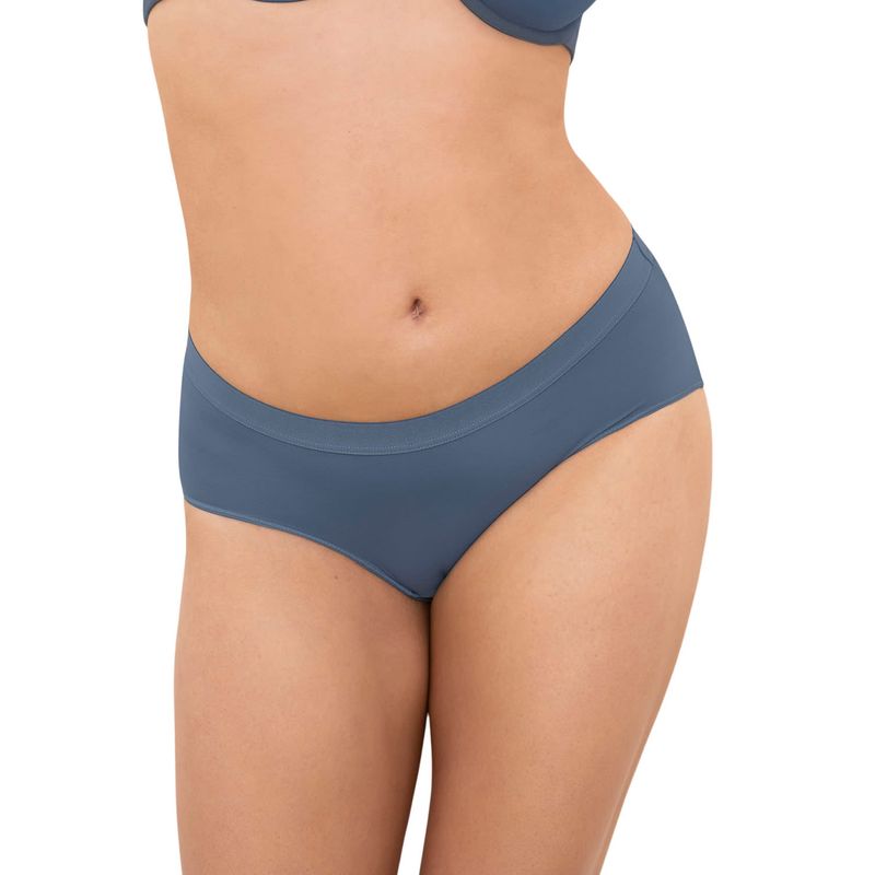 LEONISA - Hípster cómodo y suave de buen cubrimiento 012686 Azul