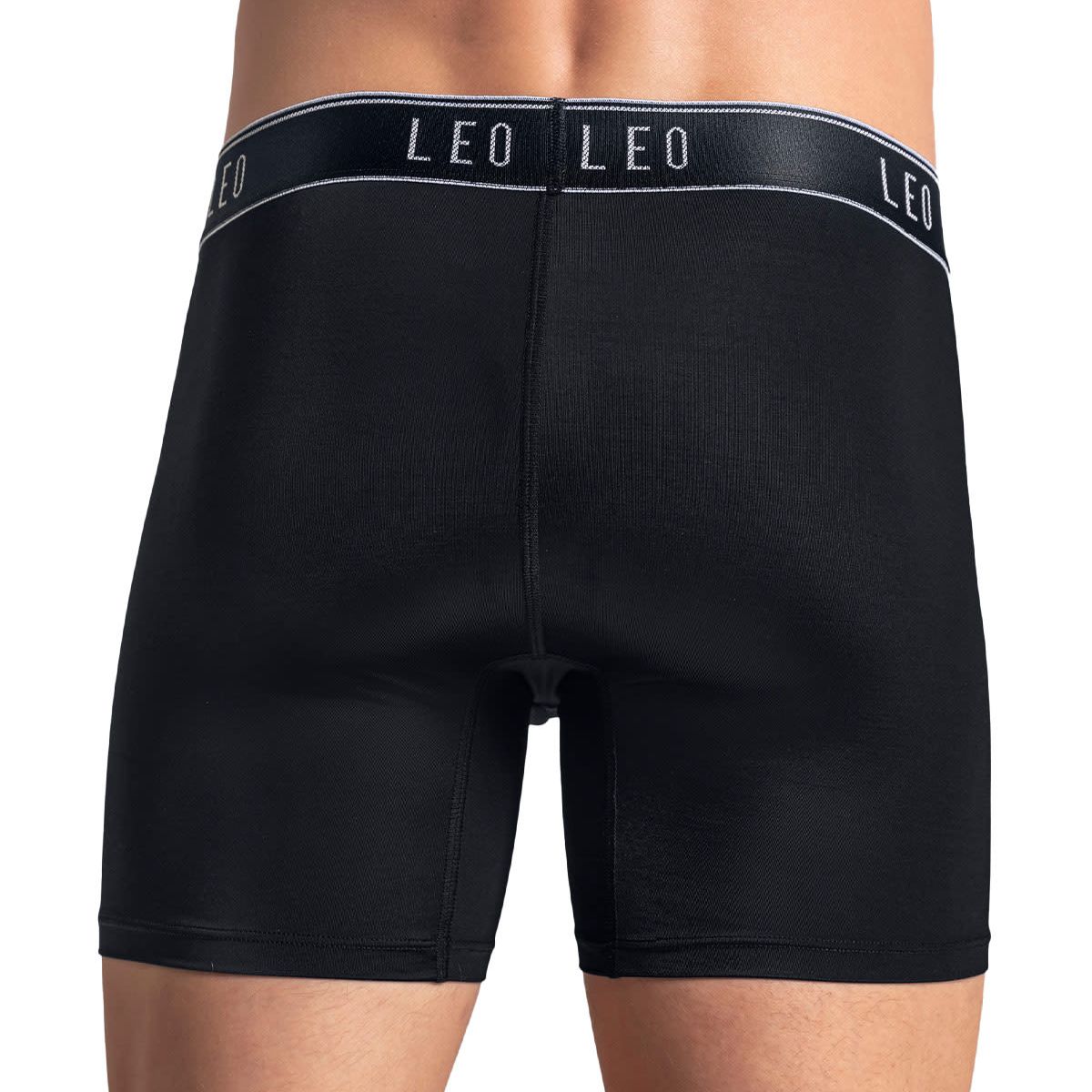 LEO - Bóxer en microfibra con mallas transpirables frontales 033354 Negro