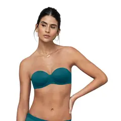 LEONISA - Sostén strapless con realce incorporado 061308 Verde