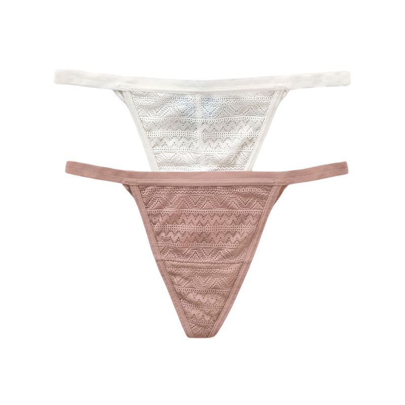 LEONISA - Pack x 2 colalesss tiro medio en encaje delicado y suave con tu piel 92059X2 Surtido