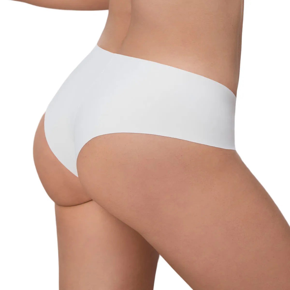 LEONISA - Pantaleta invisible tiro alto 092065 Blanco