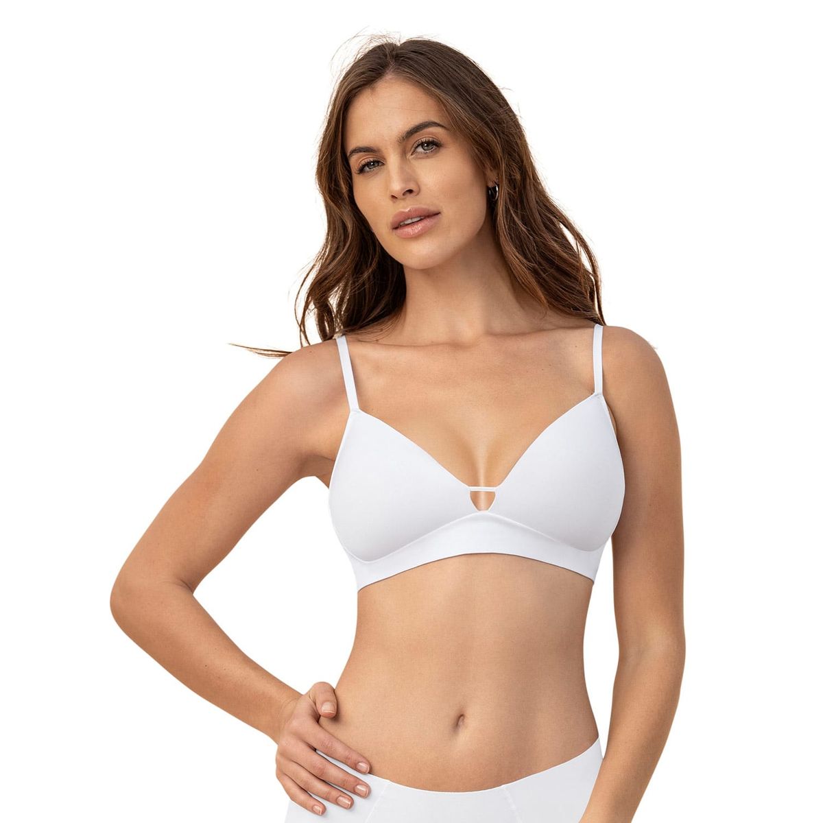 LEONISA - Sostén Ultraligero cómodo y plano en base y espalda 091148 Blanco