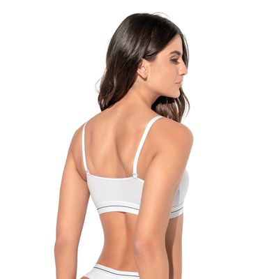 Imagen 2 del producto Top en algodón escote redondo 091092 Blanco