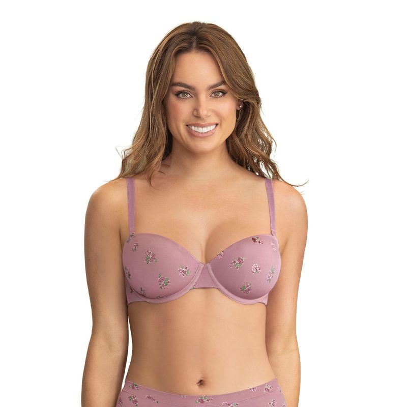 LEONISA - Sostén strapless sin realce Multilook 091075 Rosado