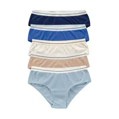 LEONISA - Pack x 5 calzones estilo hípster 12999X5 Surtido.-