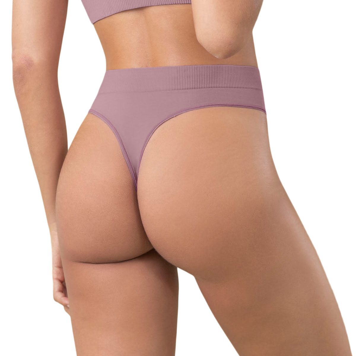LEONISA - Colaless tiro alto en tecnología seamless 092040 Lila