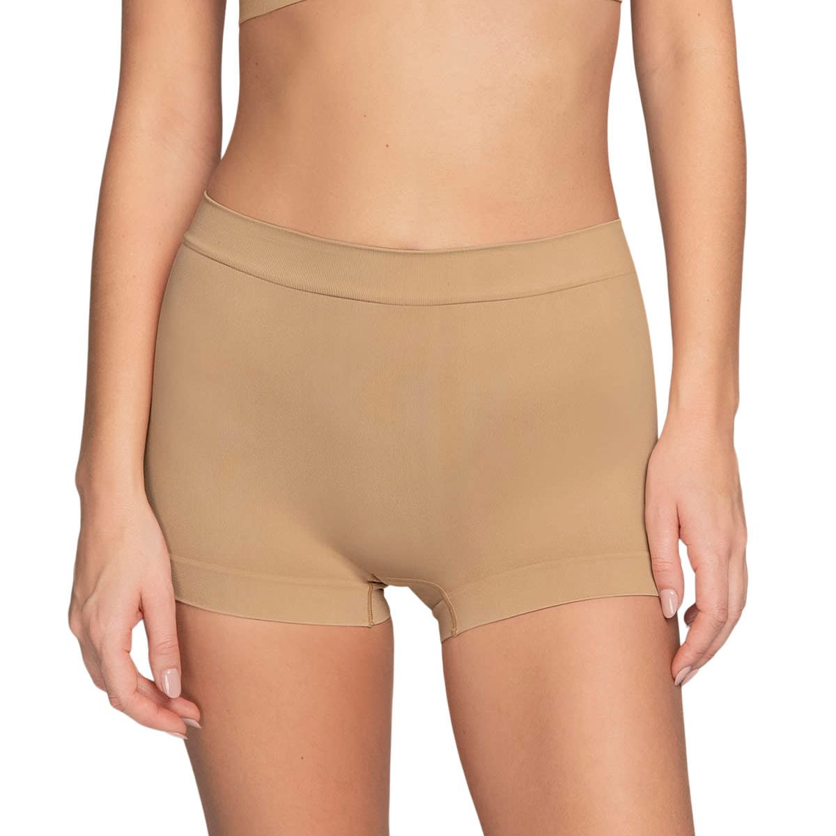 LEONISA - Bóxer en tecnología seamless de total comodidad 092039 Café