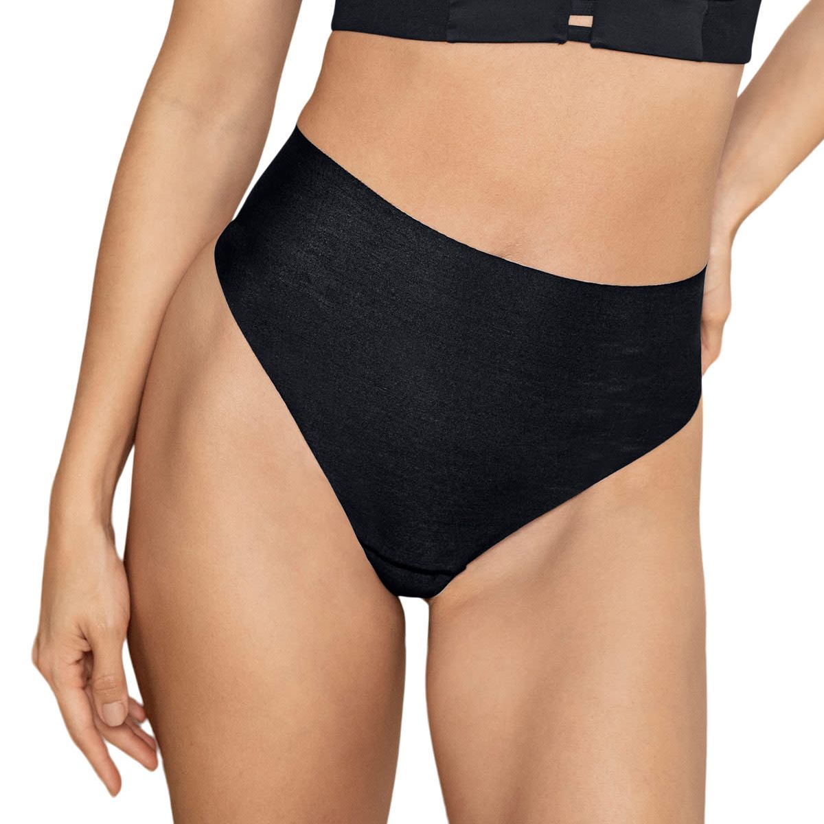 LEONISA - Colaless tiro alto invisible 092066 Negro