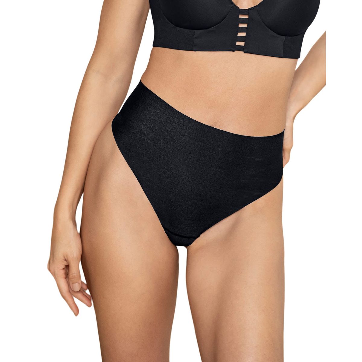 LEONISA - Colaless tiro alto invisible 092066 Negro