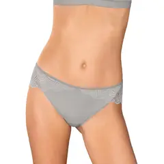 LEONISA - Calzón hípster en encaje suave y cómodo 092034 Gris