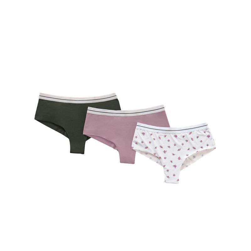 LEONISA - Pantaletas pack x 3 ultracómodos 92012X3 Surtido