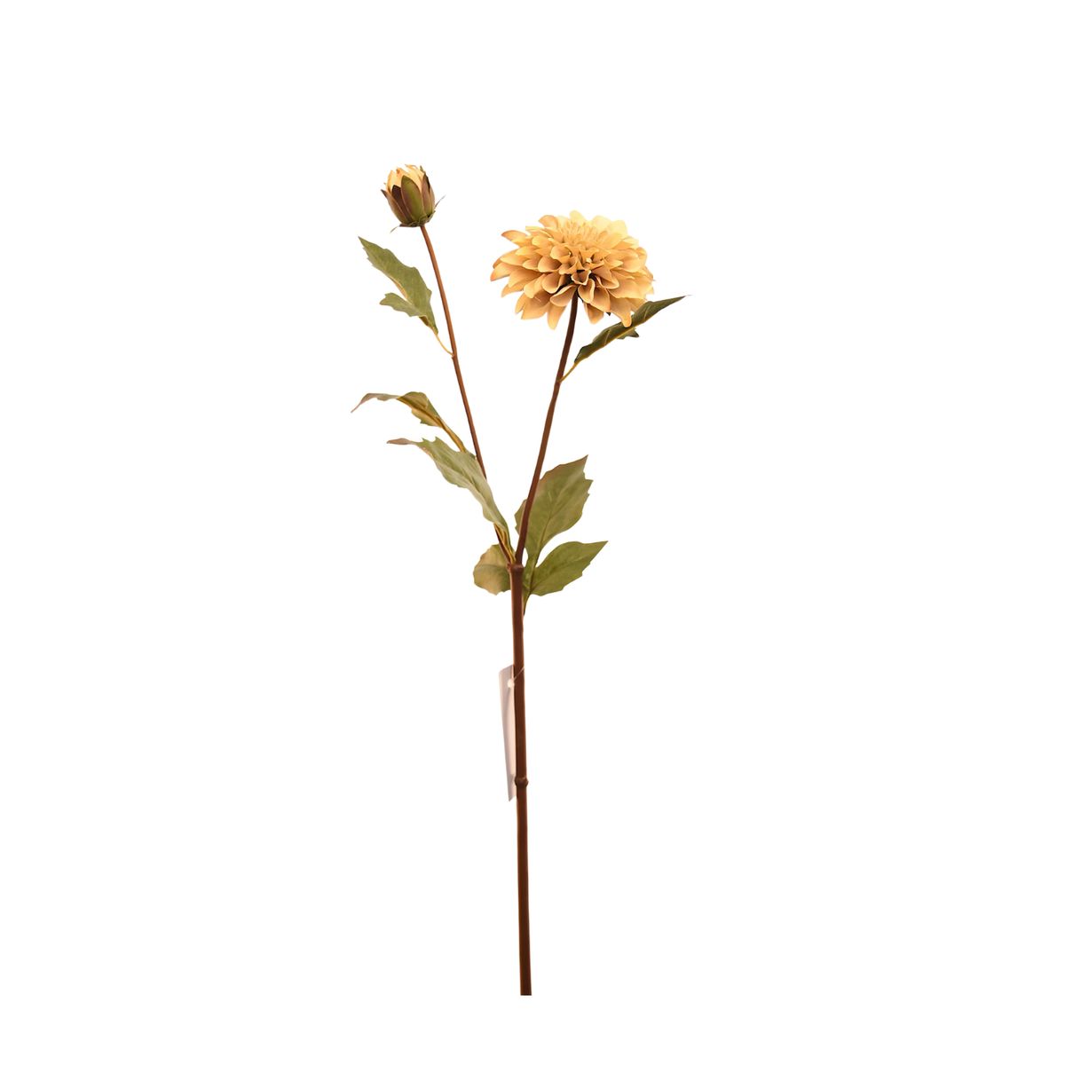 Flor de Dalia artificial color crema de 68 cm, marca VADELL - Foto Principal