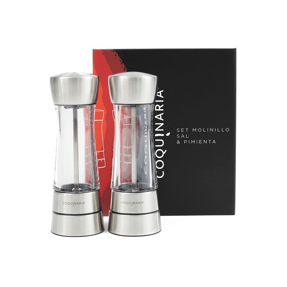 COQUINARIA - Set Molinillos Sal & Pimienta Acero inoxidable Coquinaria