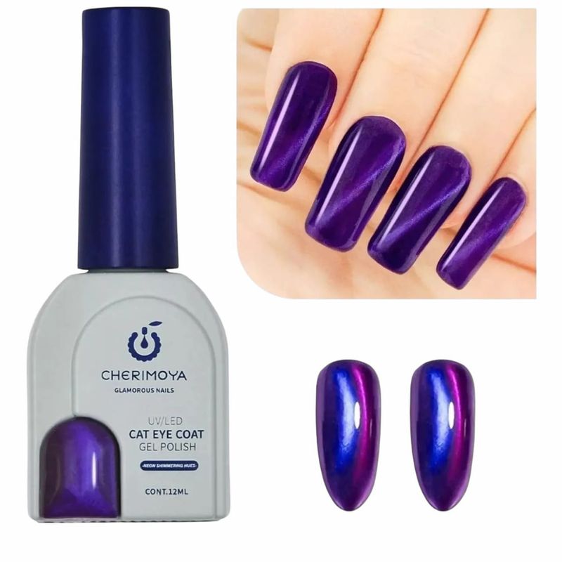 CHERIMOYA - Esmalte De Uñas Efecto  ojo de gato  Cherimoya 005