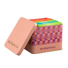 ADAGIO TEAS - Pack Té 5 Colores Rosado Geométrico 15 Teabags