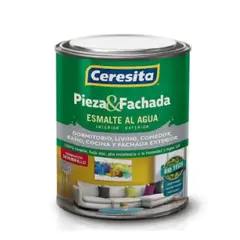 CERESITA - Esmalte al Agua Pieza y Fachada Semibrillo 0.25 galón Blanco