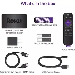 ROKU - Express 4K+ 3941 Control Remoto por Voz Color Negro