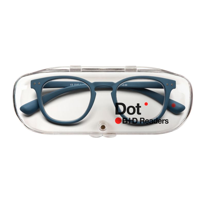 B+D - Lentes Graduados Presbicia B + D Dot Matt Blue Dioptría 150