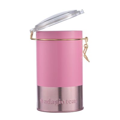 Imagen 2 del producto Tarro Grande Pastel Rosado Almacenador de Té 8 Oz