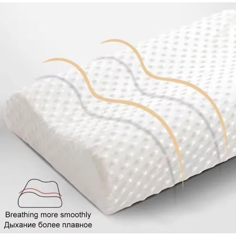 GENERICO - Almohada ortopédica espuma viscoelástica protección cuello