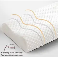 GENERICO - Almohada ortopédica espuma viscoelástica protección cuello