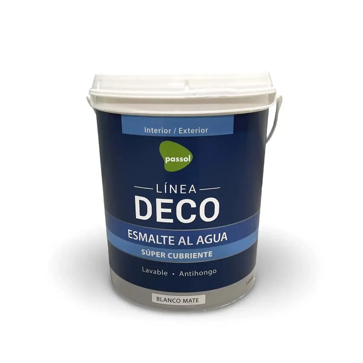 PASSOL - ESMALTE AL AGUA BLANCO MATE DECO PASSOL GL