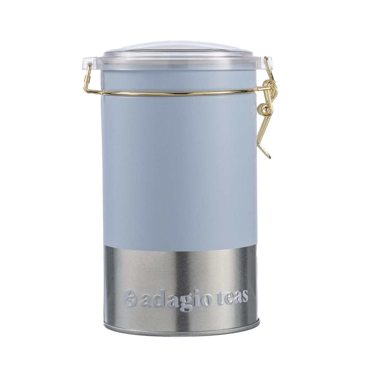 ADAGIO TEAS - Tarro Grande Pastel Azul Almacenador de Té 8 Oz