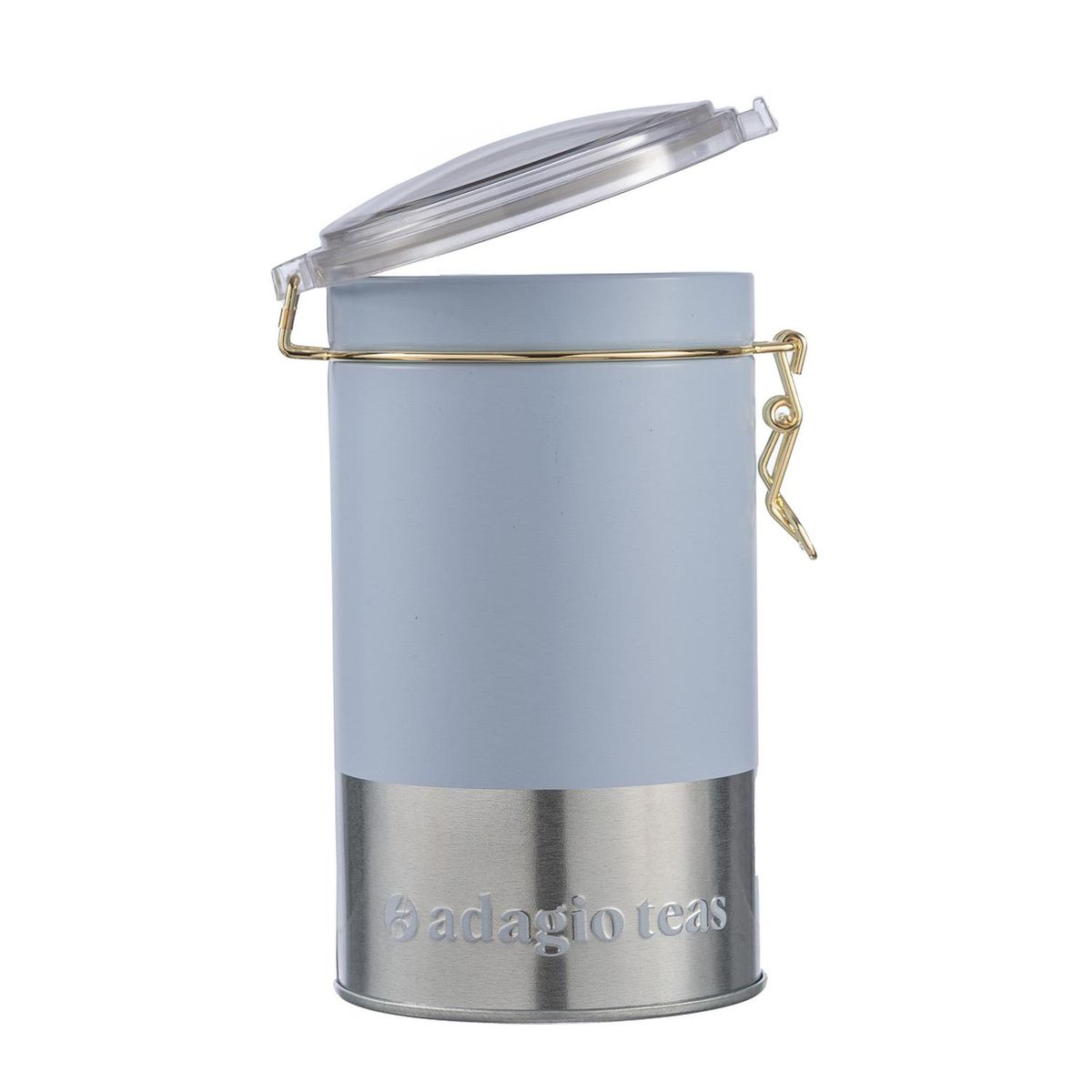 ADAGIO TEAS - Tarro Grande Pastel Azul Almacenador de Té 8 Oz