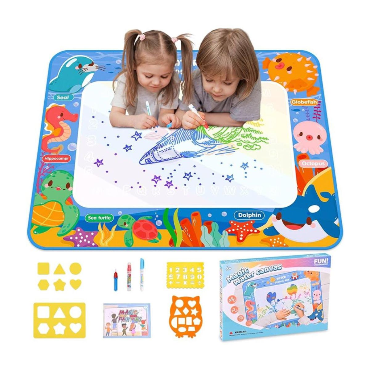 GENERICO - ALFOMBRA MAGICA DE DIBUJOS PARA COLOREAR AL AGUA