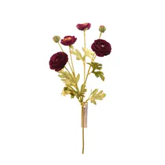 VADELL - Ramo de ranúnculos morados artificiales de 66 cm