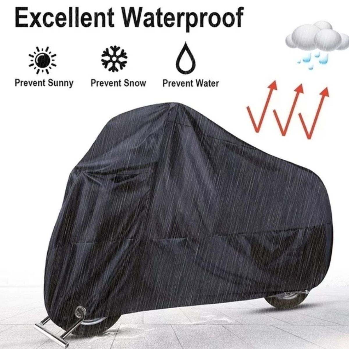 GENERICO - Carpa Para Moto Premium Funda Impermeable OXFORD 210D