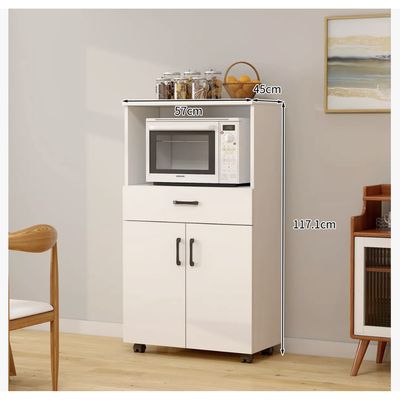 Imagen 2 del producto Mueble De Cocina con rueda Estante para microonda 57x45x117cm
