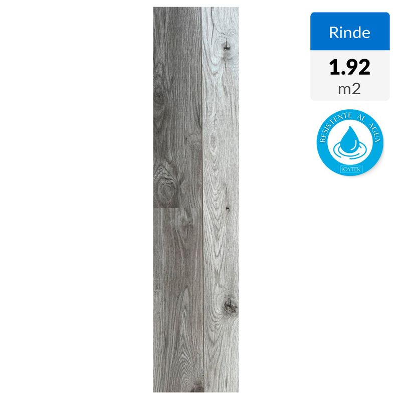 JOYTEK - Piso Flotante Biselado 8 mm Palermo 121x19 cm  192 m2 1 Caja 8 Uni