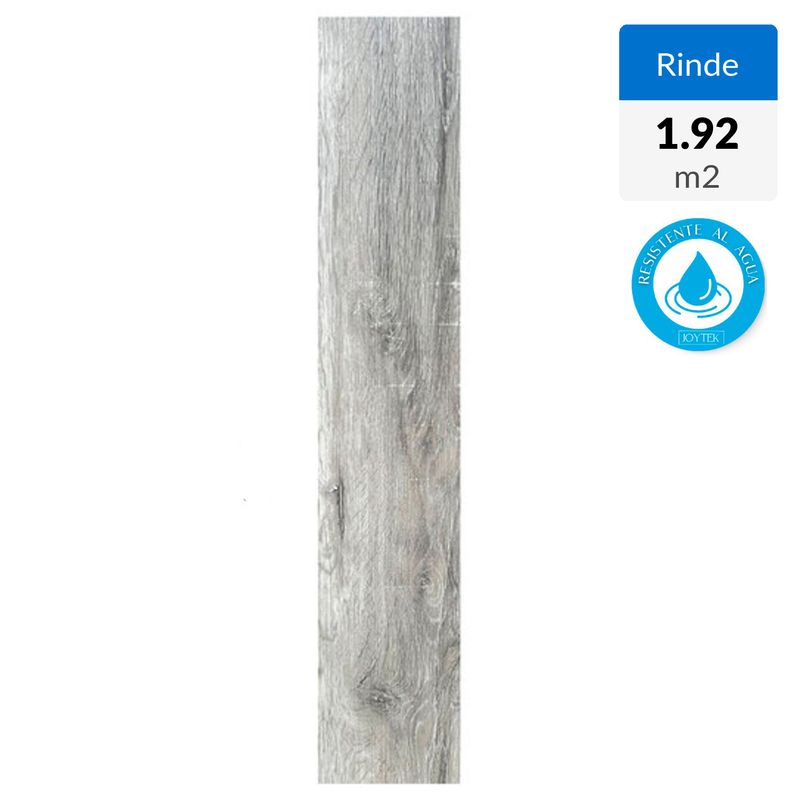 JOYTEK - Piso Flotante Biselado 8 mm Roma 121x19 cm  192 m2 1 Caja 8 Uni