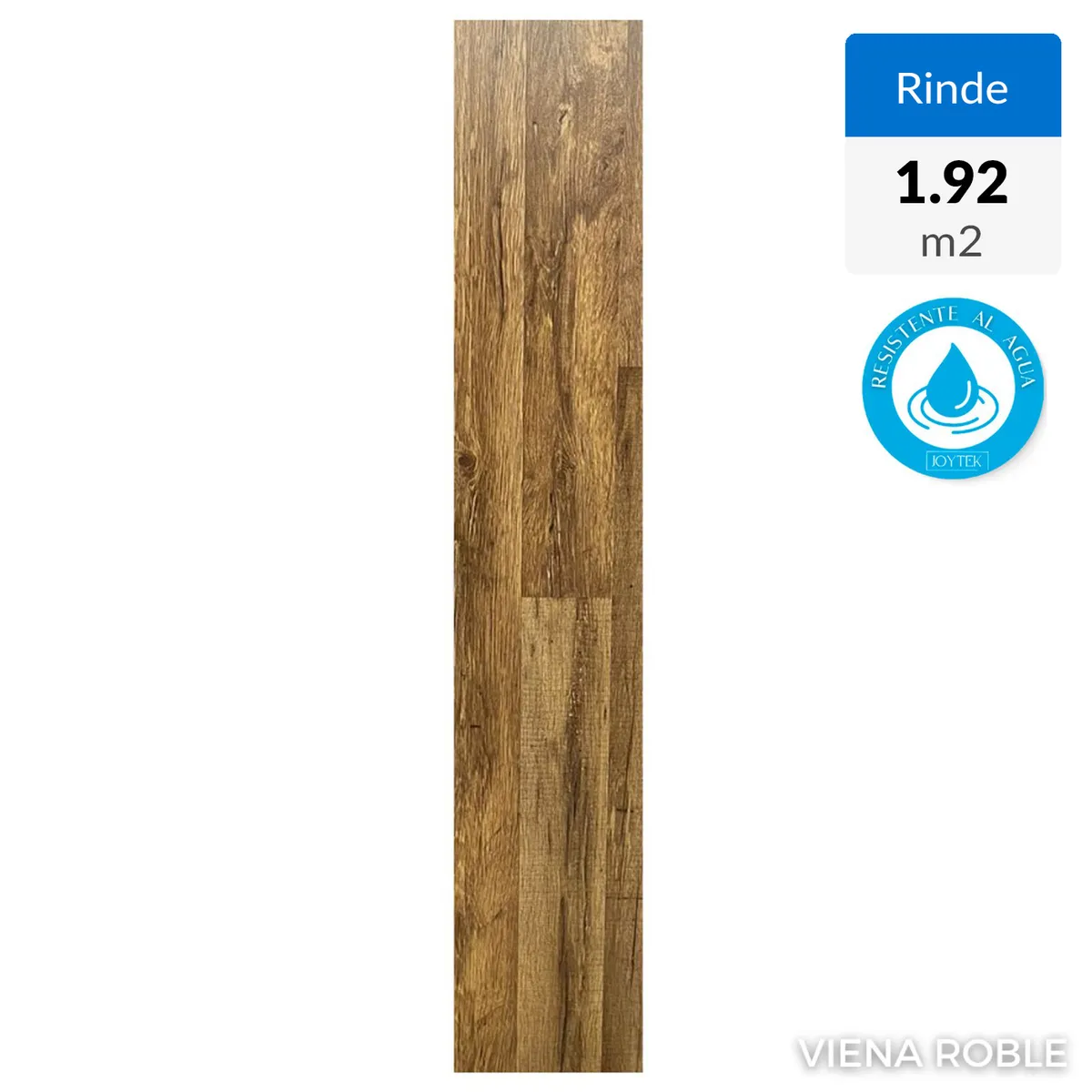 JOYTEK - Piso Flotante 8 mm Viena Roble 122x20 cm  192 m2 1 Caja 8 Uni